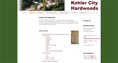 Desktop Screenshot of kohlercityhardwoods.com