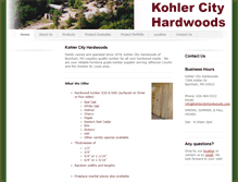 Tablet Screenshot of kohlercityhardwoods.com